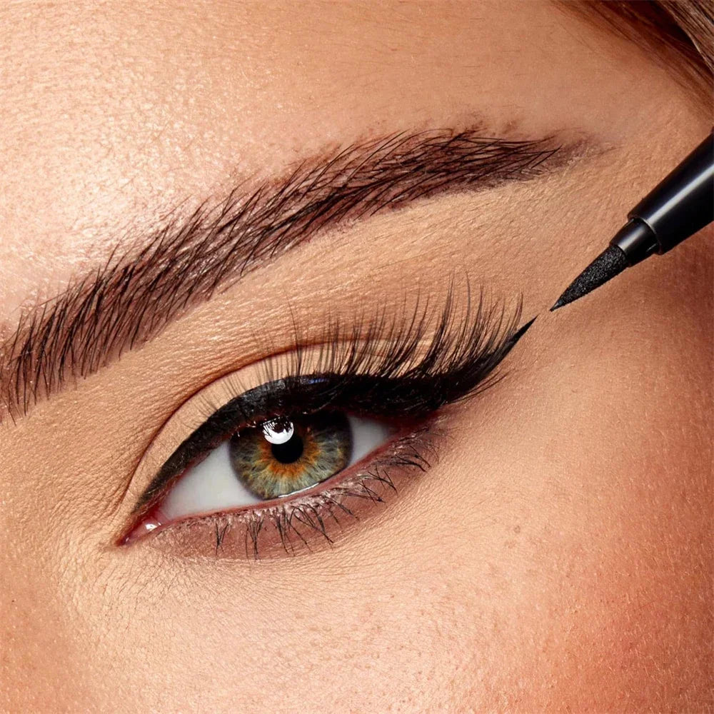1Pc Black Fine Long Lasting Liquid Eyeliner Water Pen Waterproof Quick-drying No Fading Eye Liner Beginner Friendly Eye Makeup